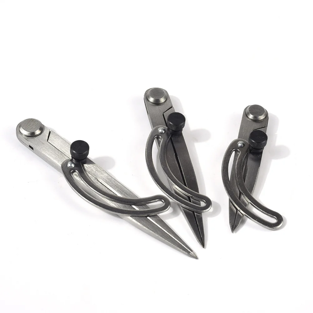 مقسم مقياس الكربون الصلب البوصلة لدائرة الكتابة أداة الرسم الحرفية لتقوم بها بنفسك الجلود قياس الخدش حاكم