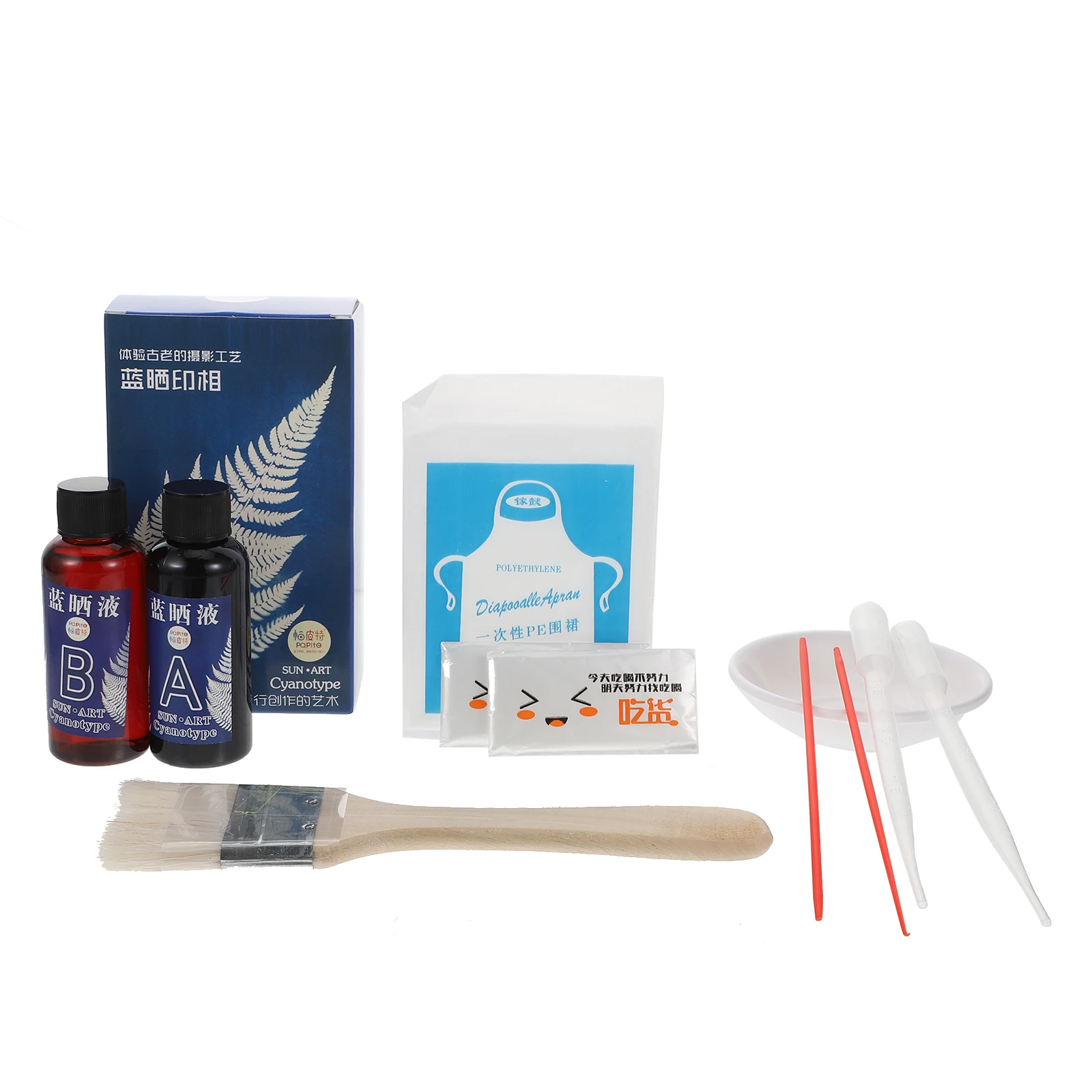 1 مجموعة Cyanotype الطباعة توريد اللوحة السائل الحرف صنع مجموعة المواد للمنزل لتقوم بها بنفسك اكسسوارات Cyanotype لتقوم بها بنفسك أدوات السائل
