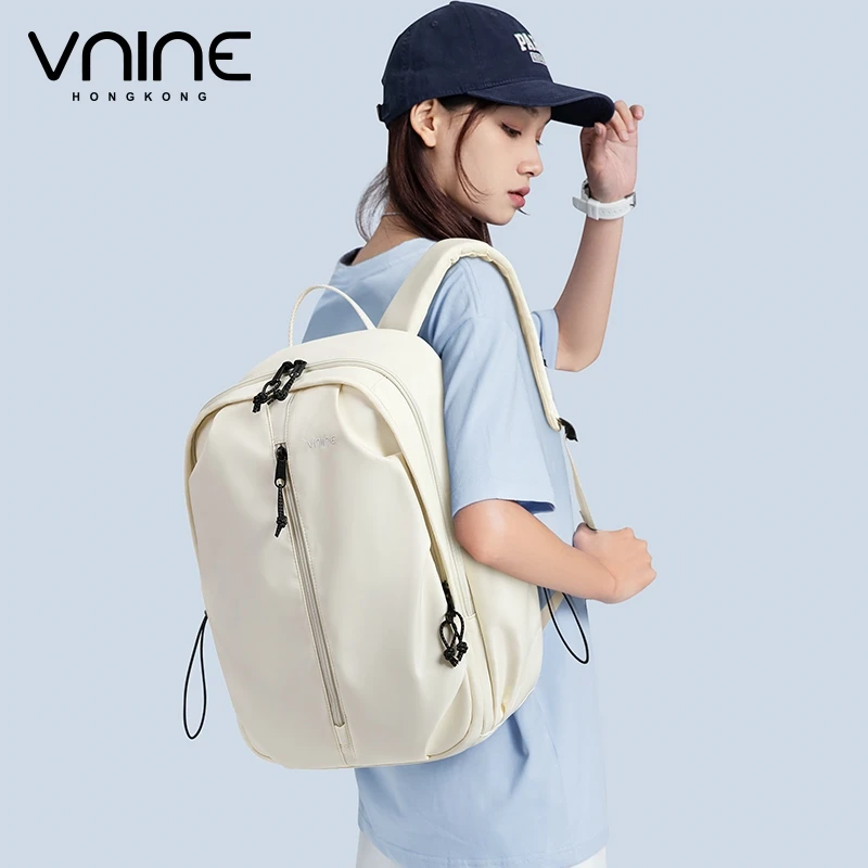 VNINE backpack, female high school student backpack, student travel backpack, 15.6-inch computer bag, male