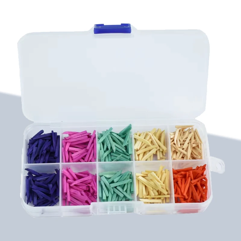 

600Pcs/set Dental Disposable Restoration Interdental Composite Contoured Wood Wooden Wedges