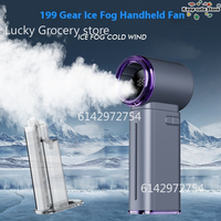 GF04 Handheld Fan 2025 New Humidifier Portable Air Cooler USB Rechargeable Mini Cooling Device For Home Office Outdoor HyperChil