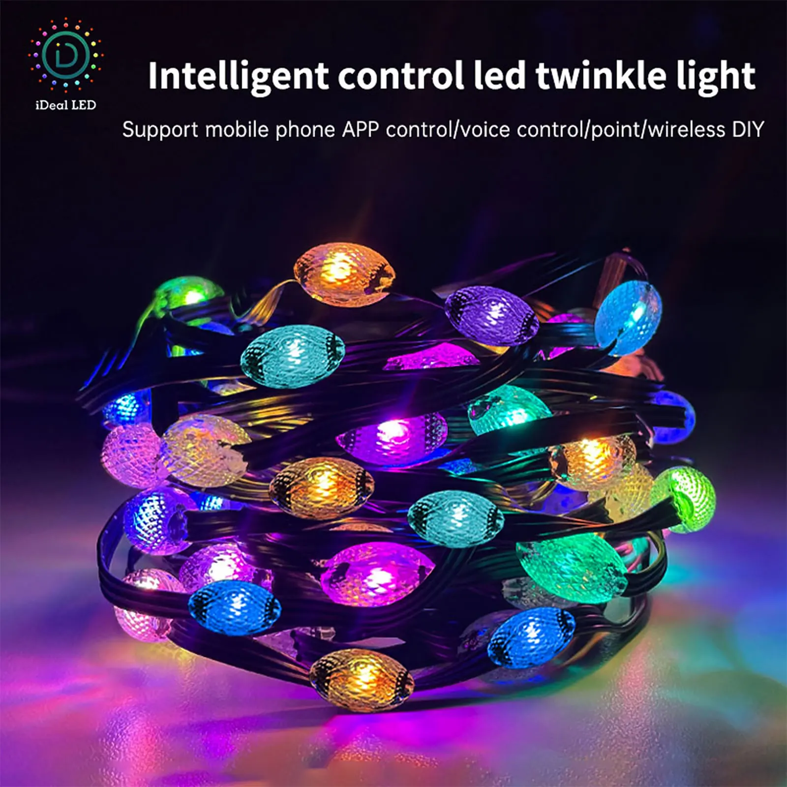 Imagem -06 - Dreamcolor Usb Led String Light bt Música App Ws2812b Guirlanda Luzes de Fadas para a Festa de Aniversário de Natal Decoração à Prova Impermeável Água