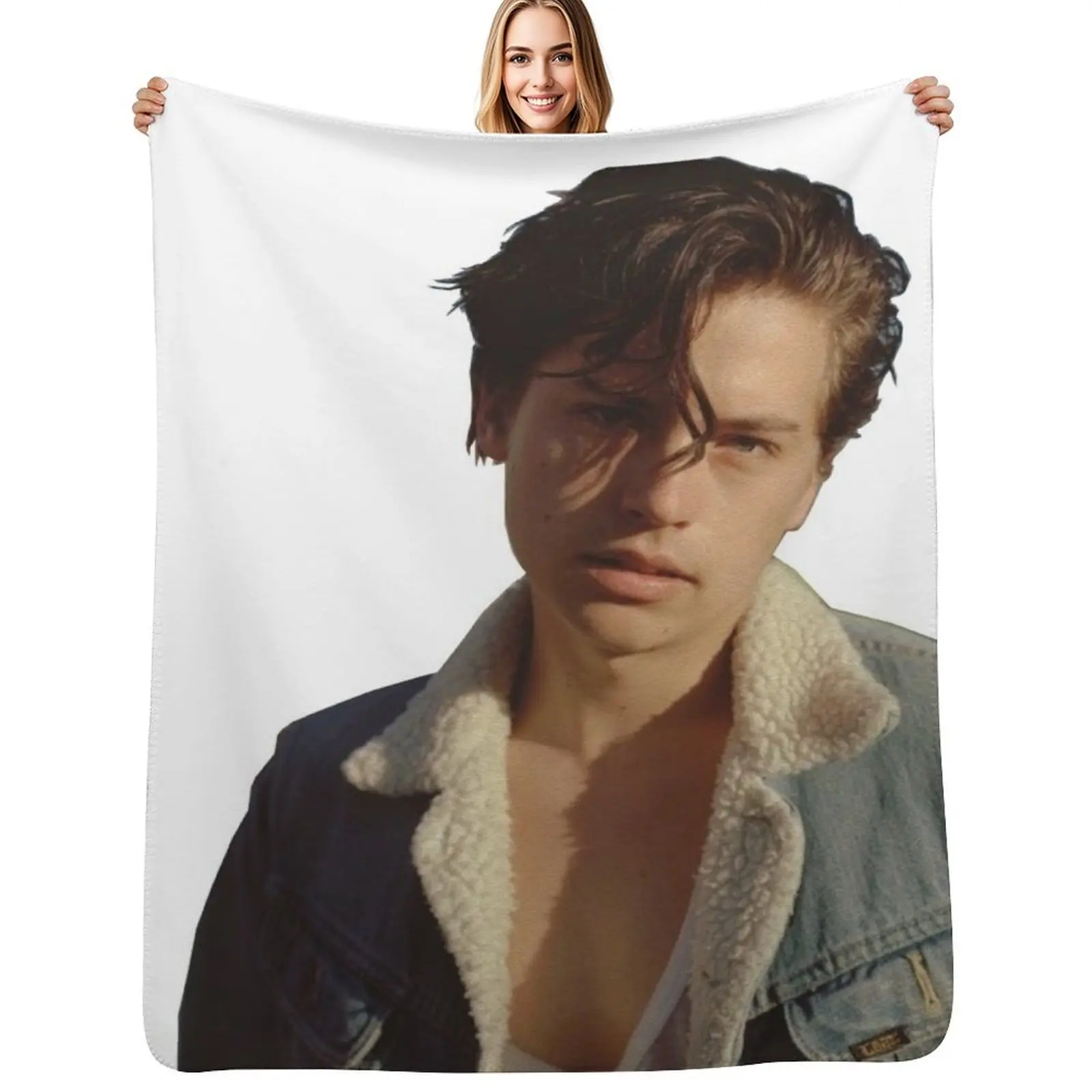 

Cole Sprouse Throw Blanket Cozy Sofa Blanket for TV Watching Napping