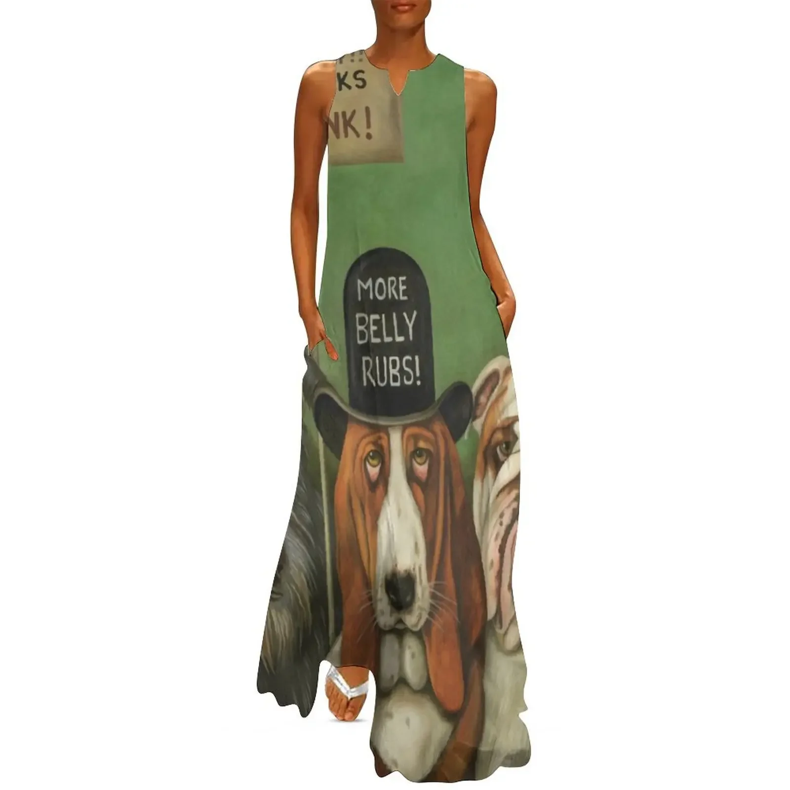 

Dogs On Strike Long Dress summer dresses womens 2025 Woman's evening dress Dress