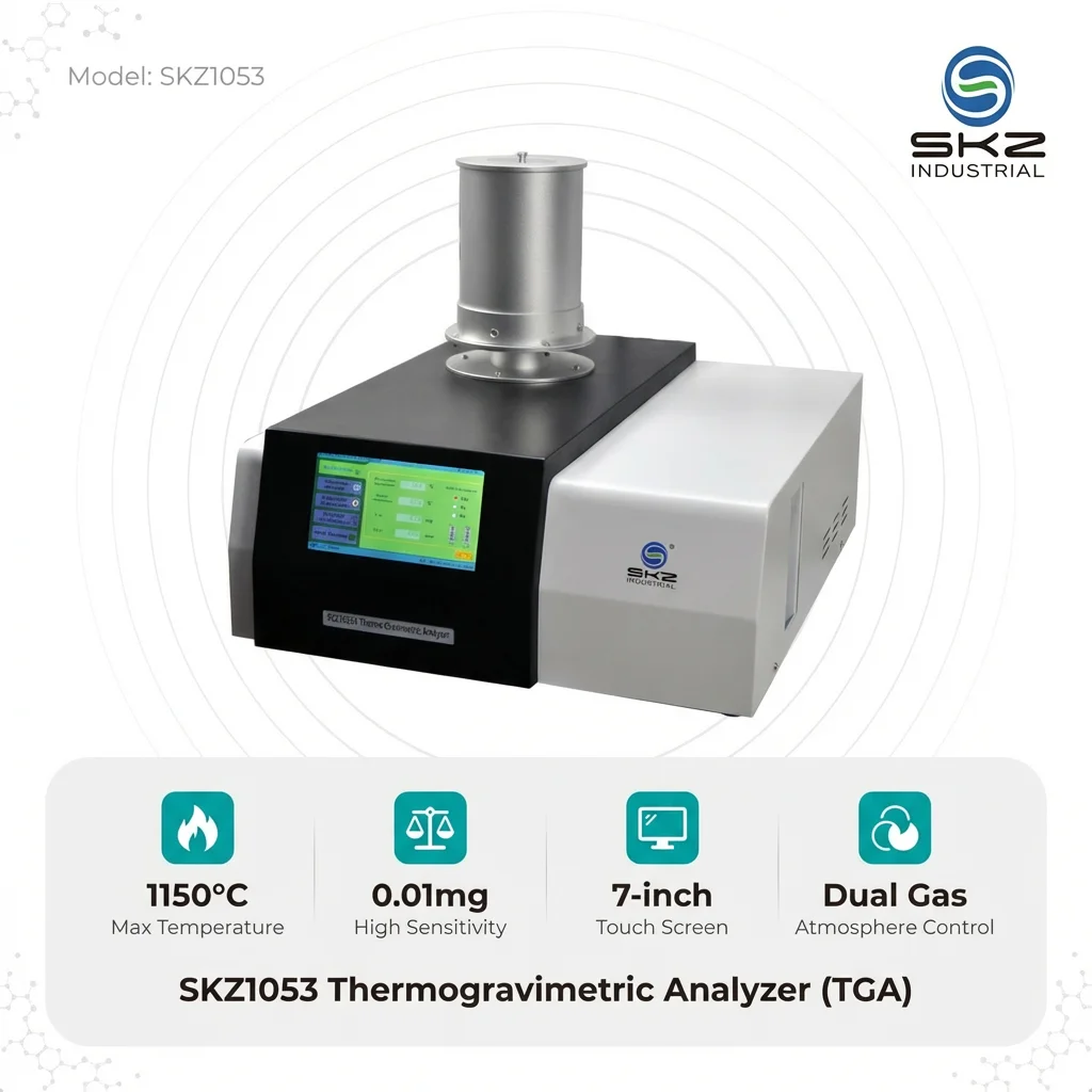 SKZ1053 High Precision TGA Analyzer 15min  (1000℃ ~ 100℃) Precious Metal Sensor Top Open Structure USB Computer Control