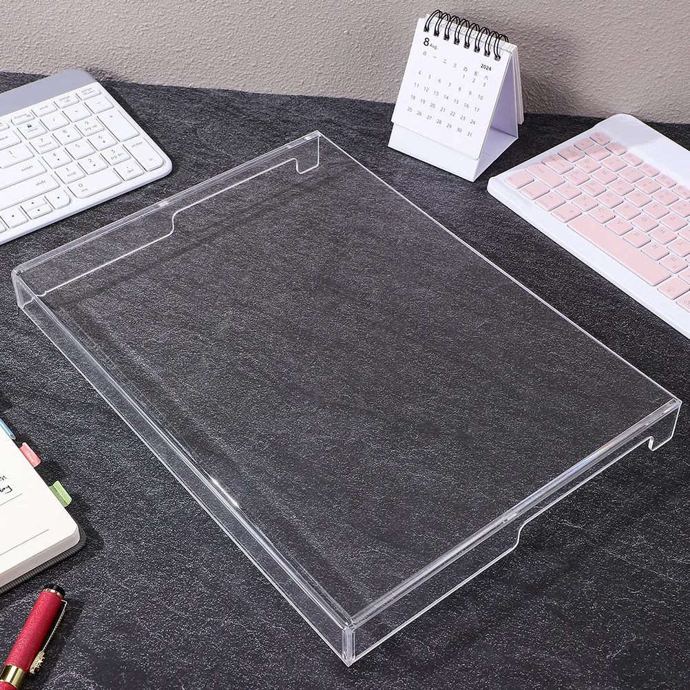 1Set Penutup Debu Keyboard Akrilik Pelindung Tahan Gores Tahan Air Transparan untuk Keyboard Mekanis Desktop Laptop