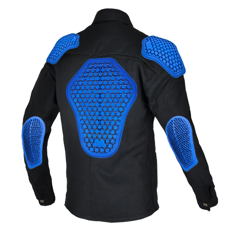 46 Motorcycle Jacket Jersay Racing Long Sleeve Waterproof T-Shirt Riding Coat With Shoulder Elbow Chest Back Pad Protect Gears