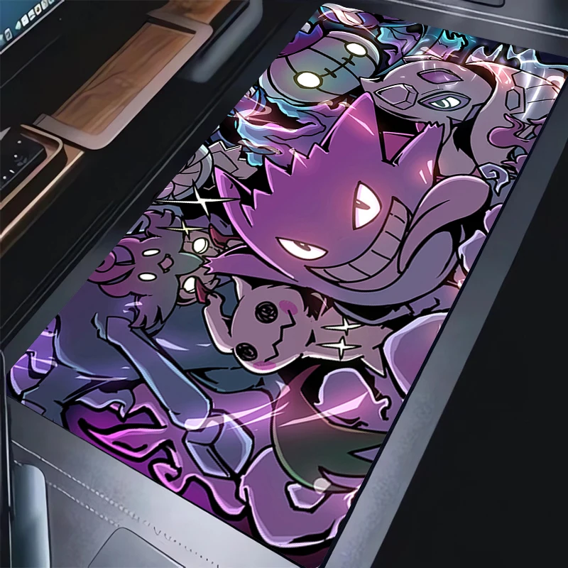 P-Pokemons-G-Gengars Mousepad Keyboard Extended Gaming Mouse Pad Office Accessories Large Desk Mat Anime Mouse Mats Cute Carpet