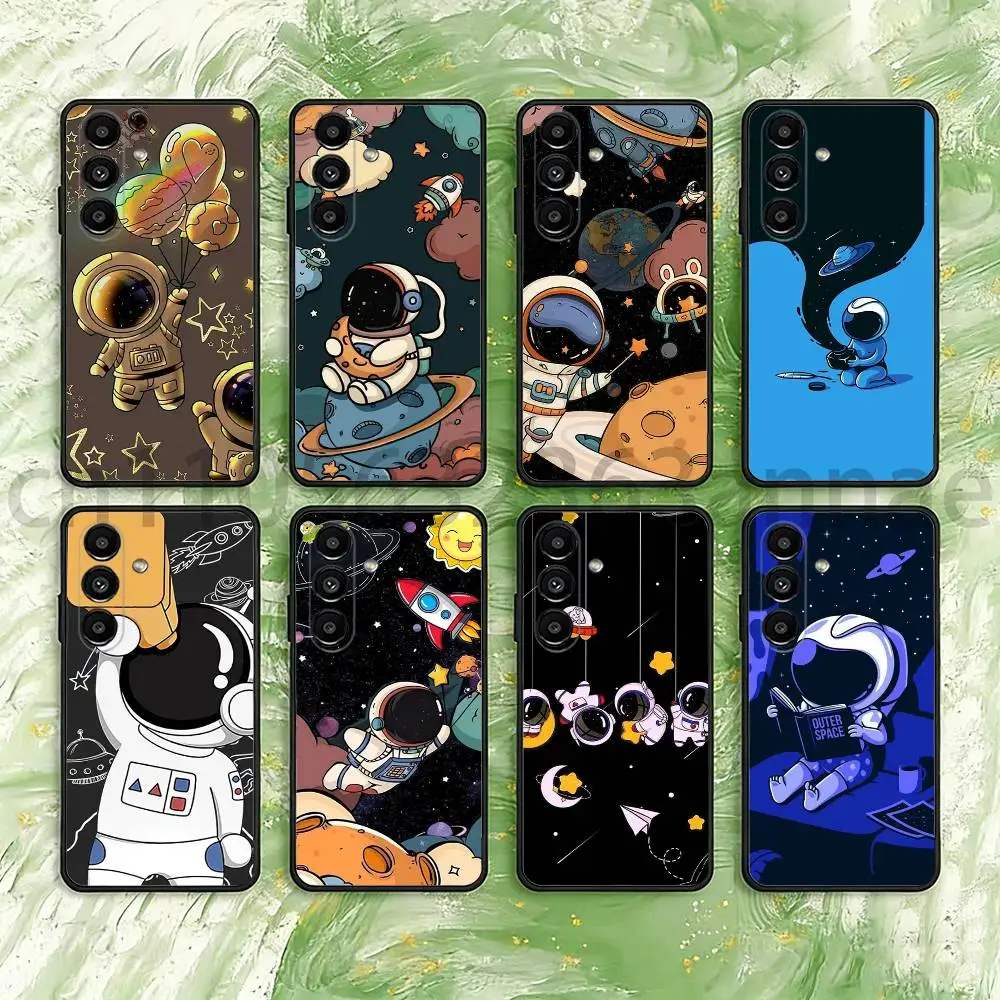 

Astronaut Cute Kid Phone Case For Samsung Galaxy S21 22 23 24 S25 Ultra PlusS20 FE S10 Plus Cover Funda