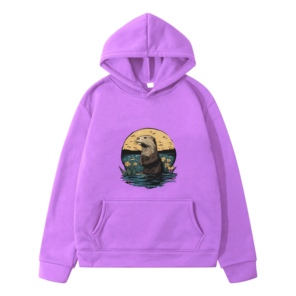 أنيمي هوديي Monterey Bay حوض السمك البحر قضاعة طباعة Kawaii جاكيت من الصوف الخريف الصبي هوديس البلوز البلوز الاطفال ملابس فتاة #2