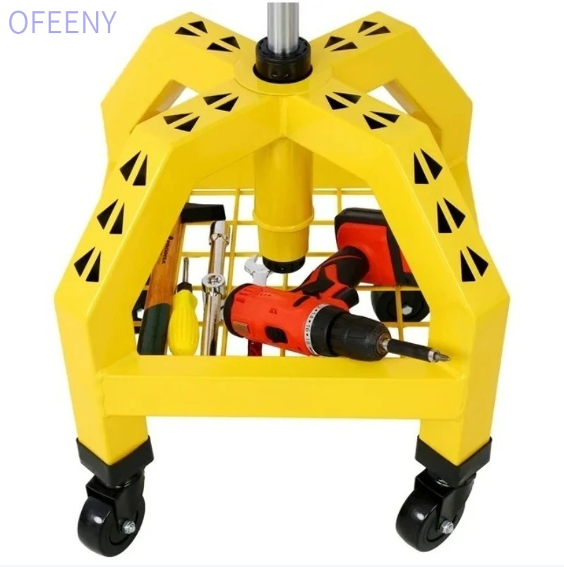 Ofeeny Rolling Auto Repair Work Stool Height Adjustable Mechanic Chair With Storage Tool Tray And Swivel Wheels - view 6
