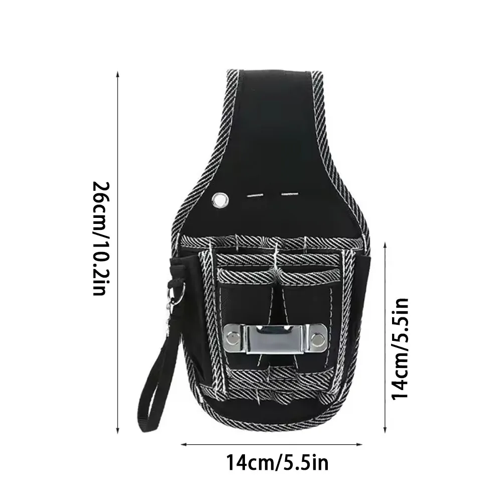 9 In 1 Tool Waist Pack Belt Utility Kit Screwdriver Kit Holder Holder Nylon Fabric Toolkit Electrician Waist Pocket Pouch Bag