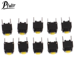 10pcs 12V Mute Button 6*6*7.3mm Silent Switch Micro Mouse Button Switch