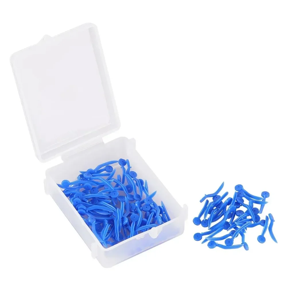 100Pcs/Box Dental Plastic Wedge Disposable Wedges Tooth Gap With End Circular Holes Size Oral Care Dentistry Consumables AG