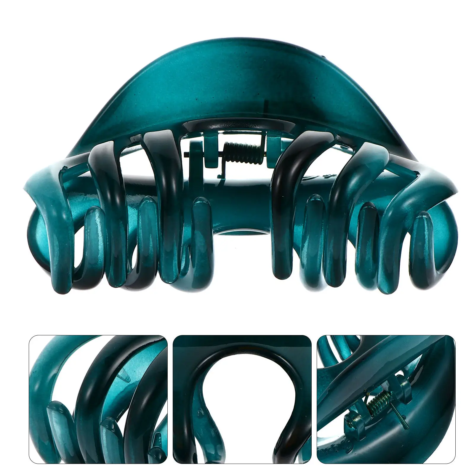 

2Pcs Large Hair Claw Clip Acrylic Jaw Clamp Comfortable Secure Hold for Thin to Thick Hair Fashionable Office Party Gift Idea