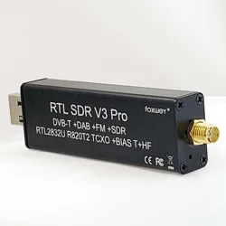 RTL SDR receiver V3 Pro  with chipset RTL2832-RTL2832U R820t2 for Ham radio SDR  RTL   for 500 Khz-2 GHz UHF VHF HF AM FM