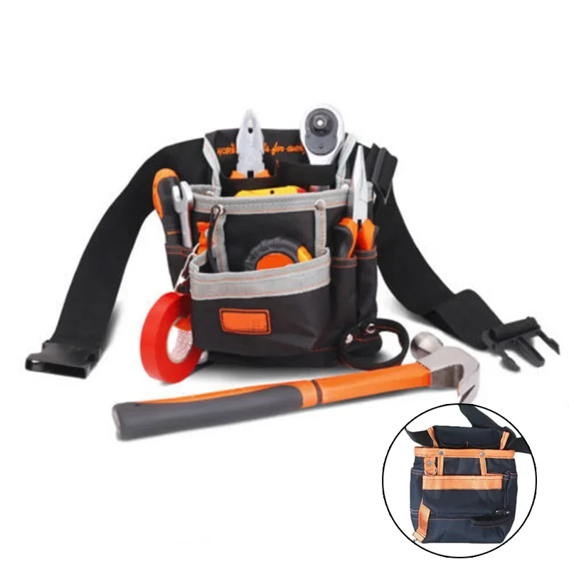 Belt Tool Holder Electrician Tools Bag Tool Pouch Belt Waist Bag 7 Pocket Holster Storage Holder Electrician Tools Bag