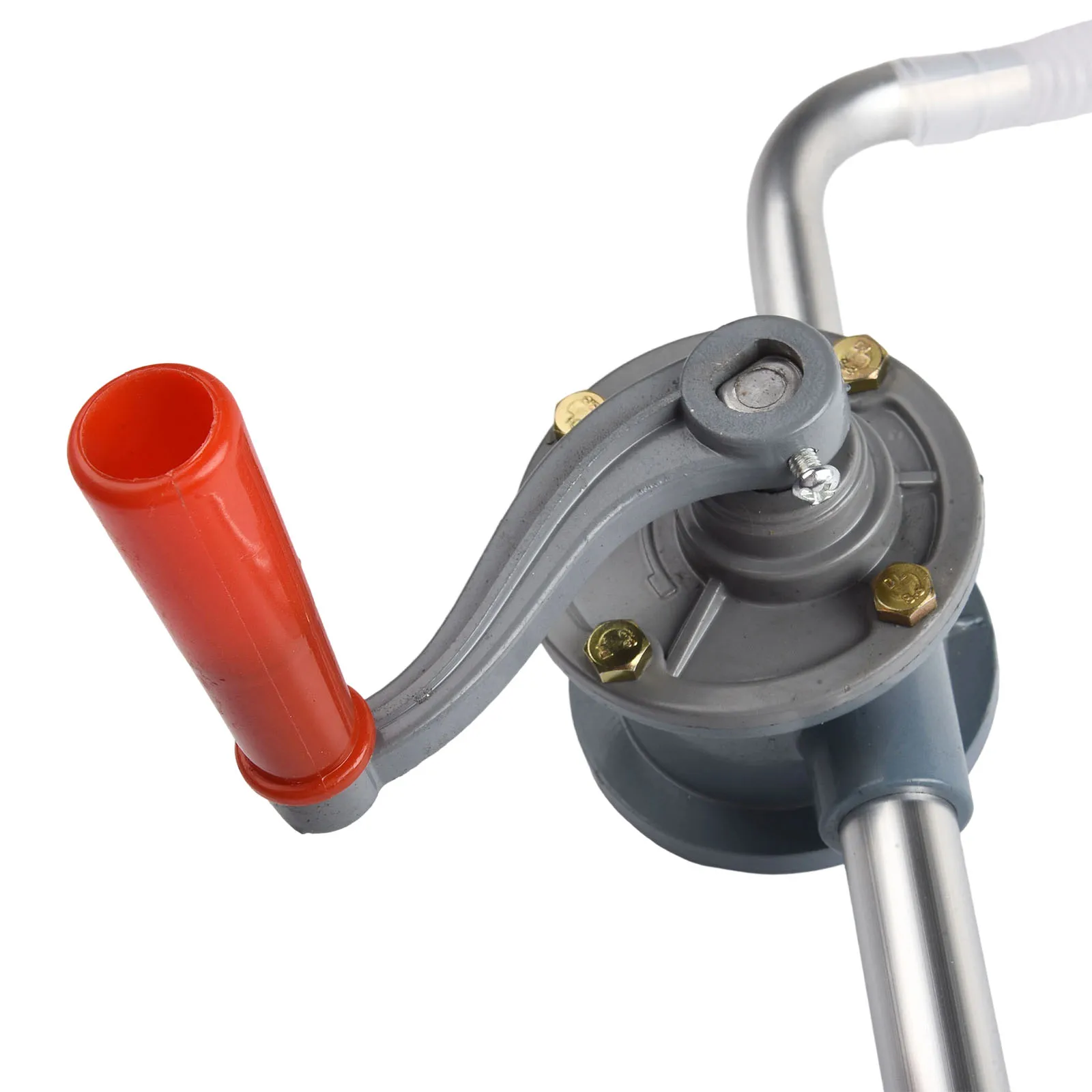 Aluminum Hand Crank Pump For Oil Transfer Diesel Hydraulic Fluid Manual Rotary Pump With Adjustable Suction Tube 15L/min Flow view 4