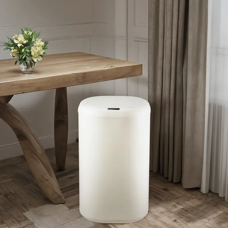 Smart Electronic Trash Can Automatic Motion Sensor Kitchen Bathroom Bin with Lid Metal Plastic Indoor Use