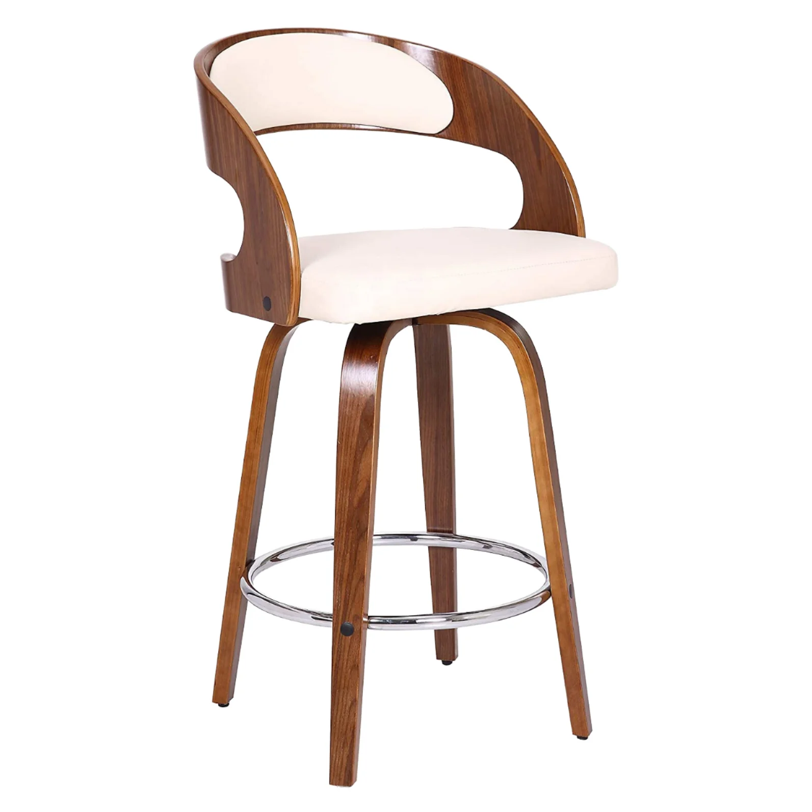 Nordic Solid Wood bar Stools, bar Backrest High Stools, bar High Stools for Home Use