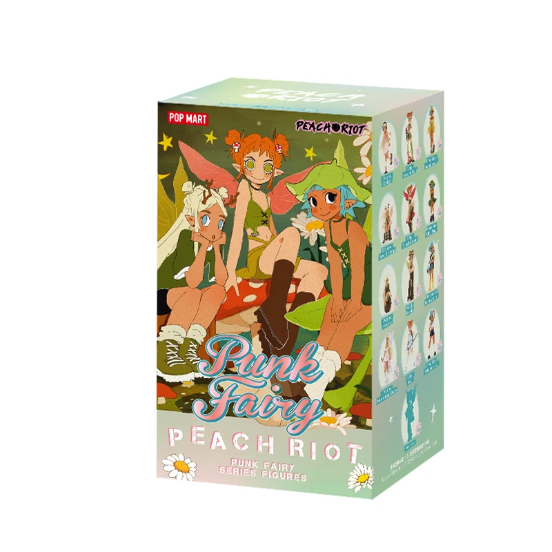 POP MART Peach Riot Punk Fairy Series Mystery Box 1PC/12PCS POP MART Peach Riot Punk Fairy Series Mystery Box 1PC/12PCS