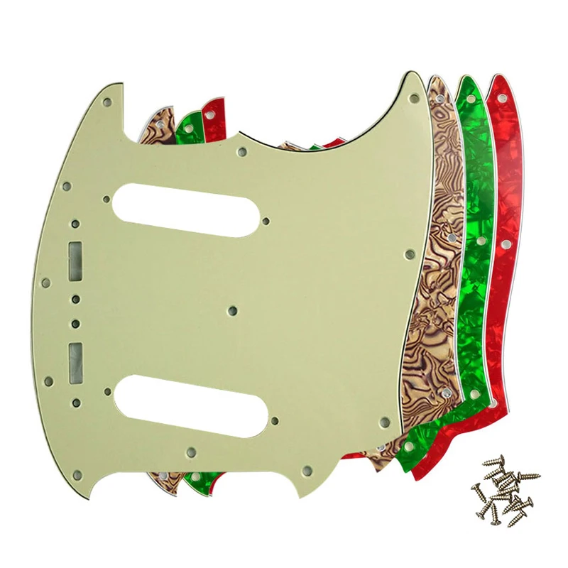 Feiman Guitar Parts Pickguard With 12 Screws For Fender American Mustang Guitar Pick Guard Best Quality Guitarra Scratch Plate