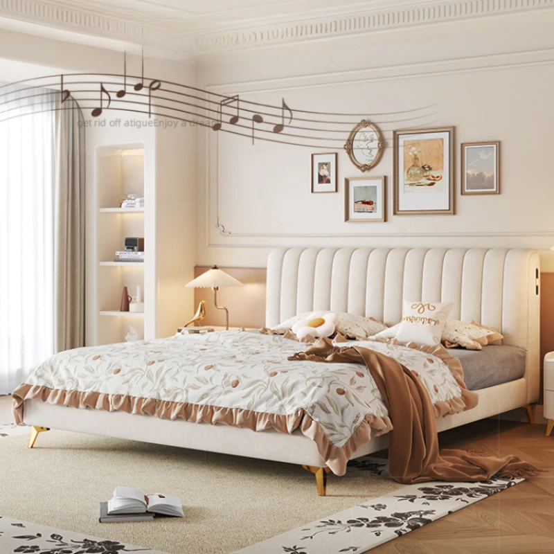 

Italian Storage Double Bed Drawers Queen Designer White Modern Adults Bedroom Beds King Size Hotel Cama De Casal Furniture