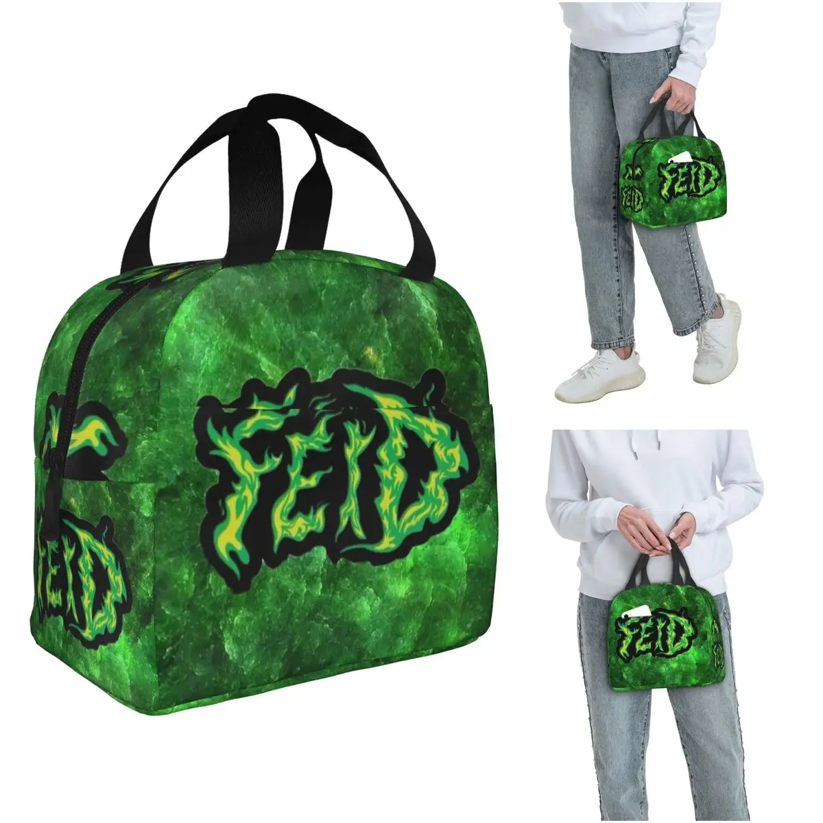 

Ferxxo Feid FERXXOCALIPSIS Tour Insulated Lunch Bag for Women Office Cooler Thermal Food Box Tote Portable Lunch Boxes Container