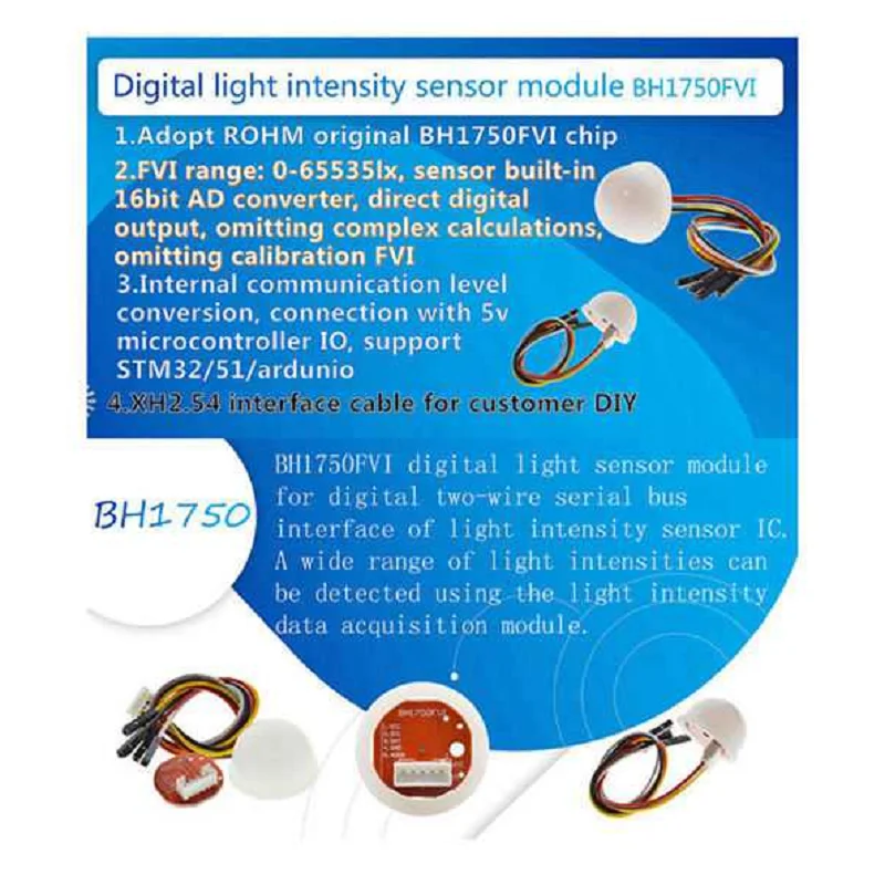 LELE Bh1750 Bh1750Fvi Chip Licht Intensität Licht Modul Licht Ball Dc5V Für