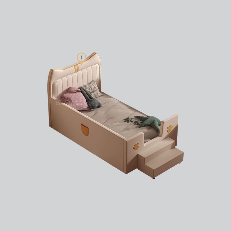 

Light luxury high guardrail children's splicing bed widened bedside adult side soft bag fence