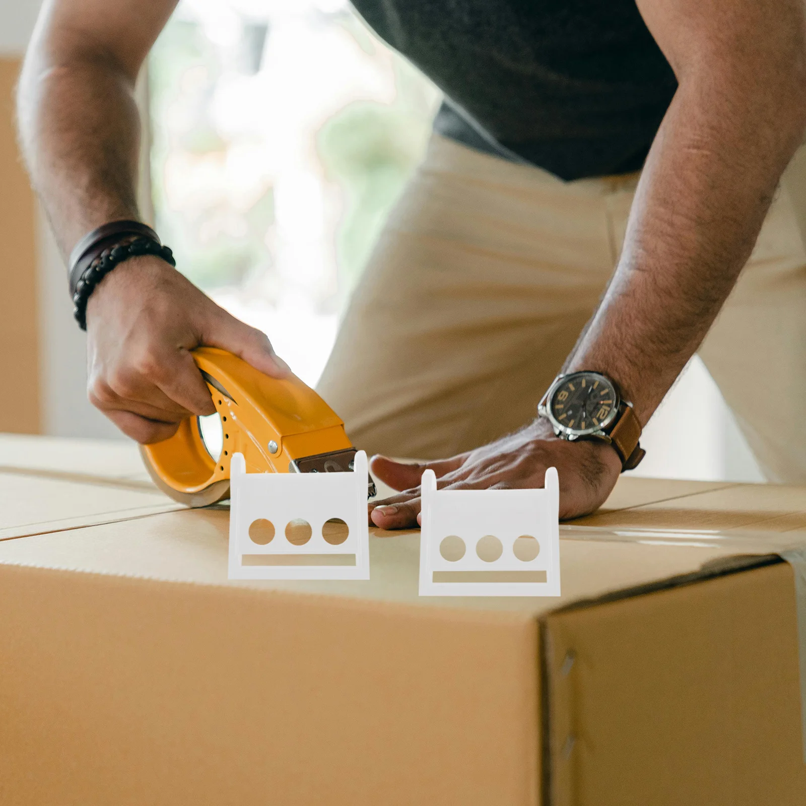 ตัวป้องกันมุมพลาสติก 10 ชิ้น สำหรับรถบรรทุกพ่วง รถพ่วงพื้นเรียบ ป้องกันการกระแทกอเนกประสงค์