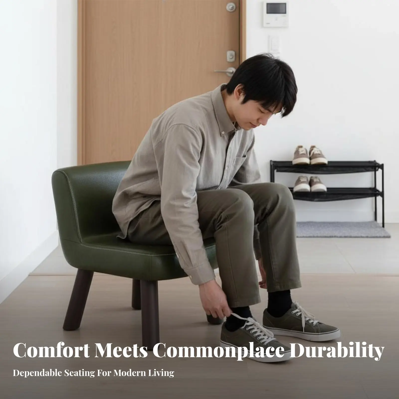 布張り背もたれスツール-多機能布張り化粧台スツール-省スペースで快適なパッド入り-女性、寝室、オフィス用