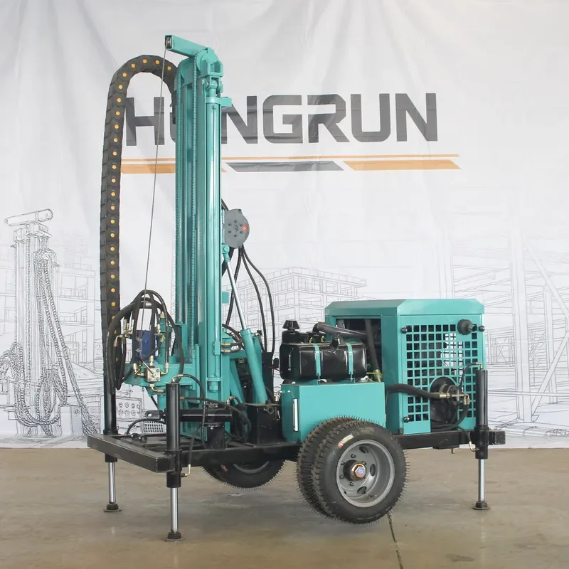 Hot Sale HR-300T Heavy-Duty Drilling Rig, Wear-Resistant Bits Large Fuel Tank Anti-Vibration Solid Frame for Water Well