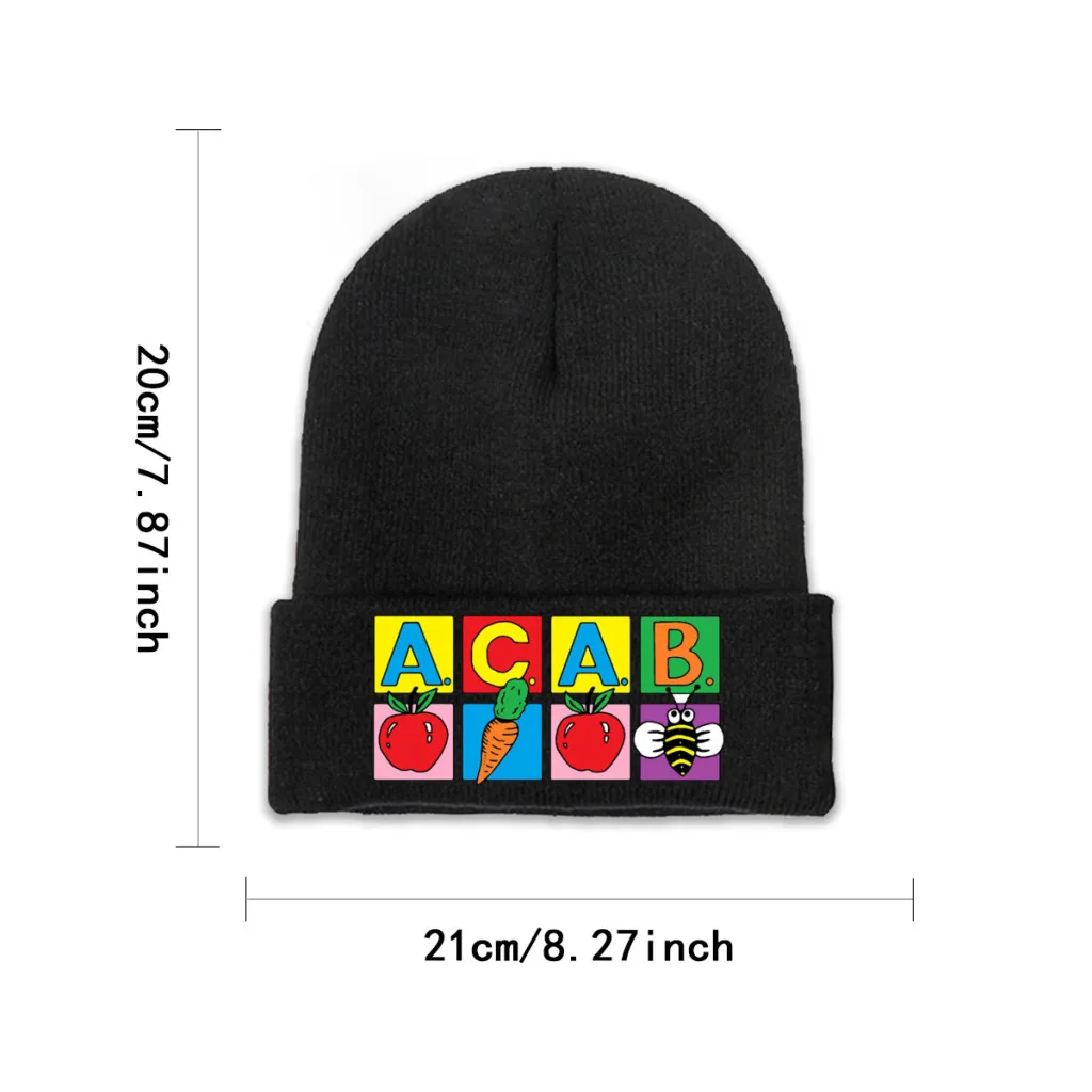 Gay Lesbian Homosexual LGBT Pride Month Skullies Beanies Caps ACAB Kids Knitted Winter Warm Bonnet Hats Unisex Ski Cap