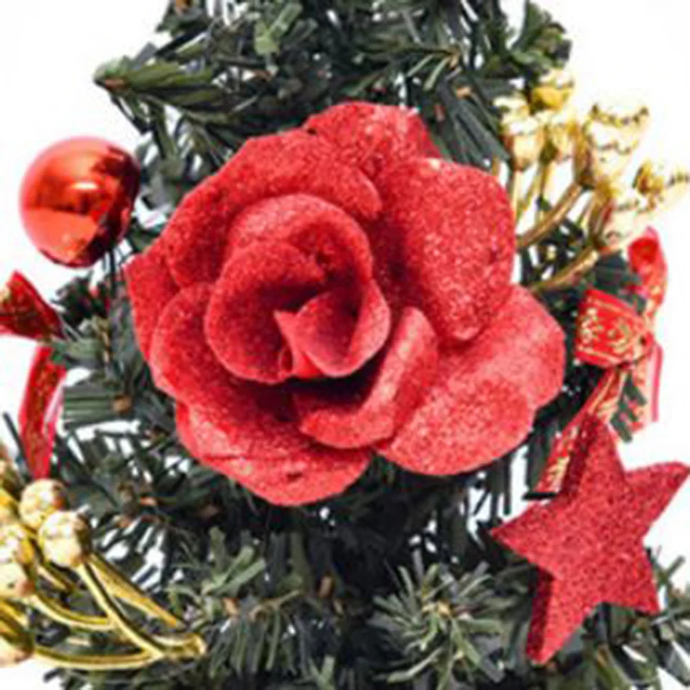 2 قطعة زينة 20 سنتيمتر الذهبي الأحمر عيد الميلاد الصغير لعيد الميلاد سطح المكتب شجرة تزيين Led شجرة عيد الميلاد زخرفة حفلة احتفالية #1