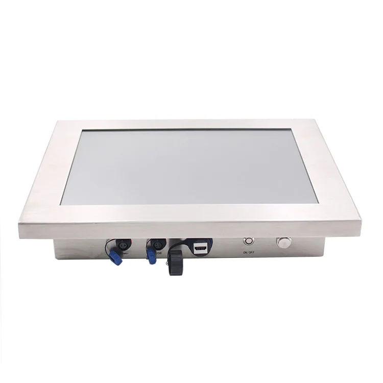 12 15 pulgadas Ip67 impermeable integrado todo en una Pc sin ventilador para quioscos de pago Panel de pantalla táctil Industrial Pc