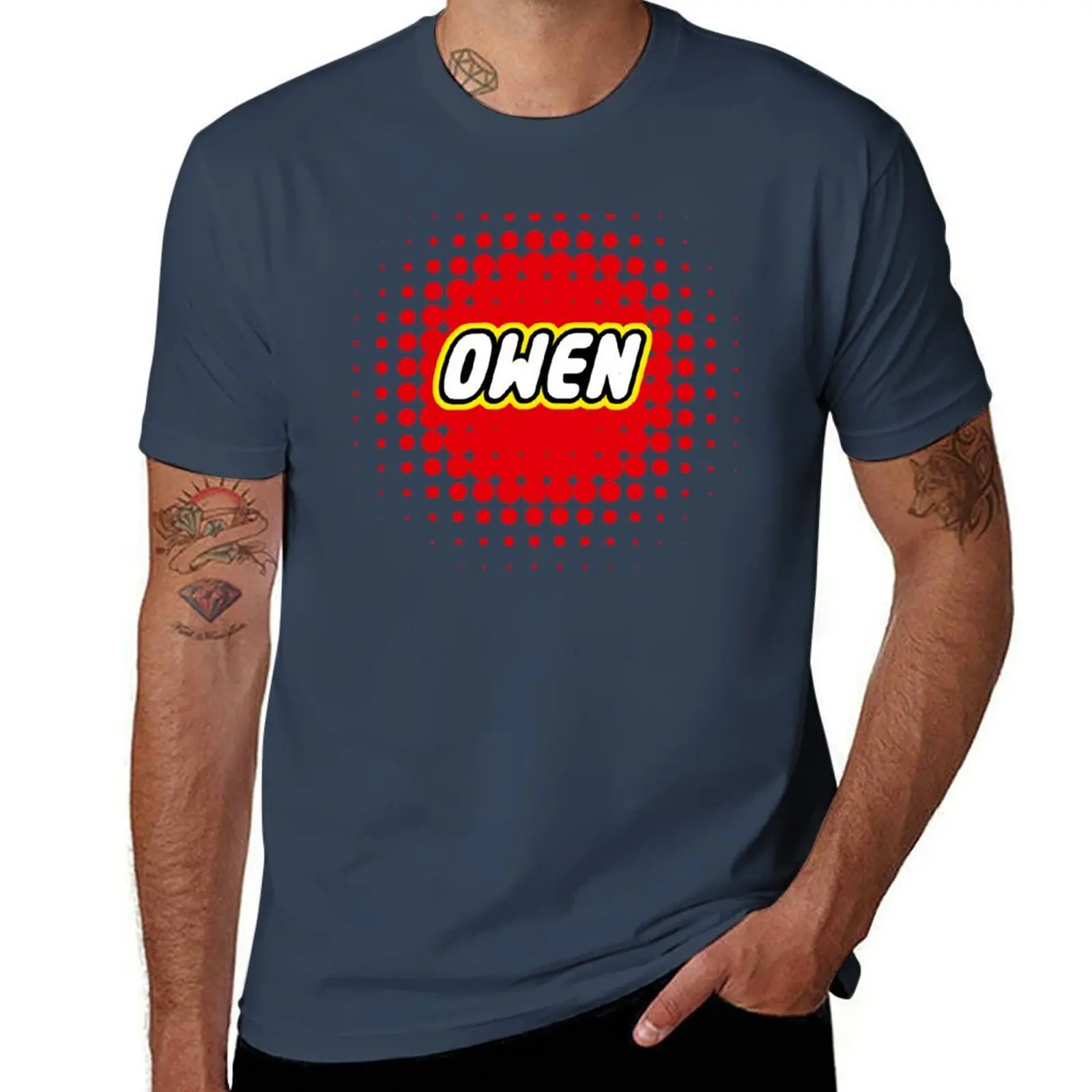

Owen LEtsGO T-Shirt Basic Regular Fit Casual T-Shirt