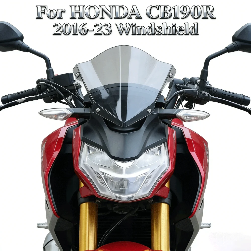 

For HONDA CB190R 2016-23 Motorcycle Modification windshield Deflectors Shield Parabrisas Increase Height Deflector Accessories