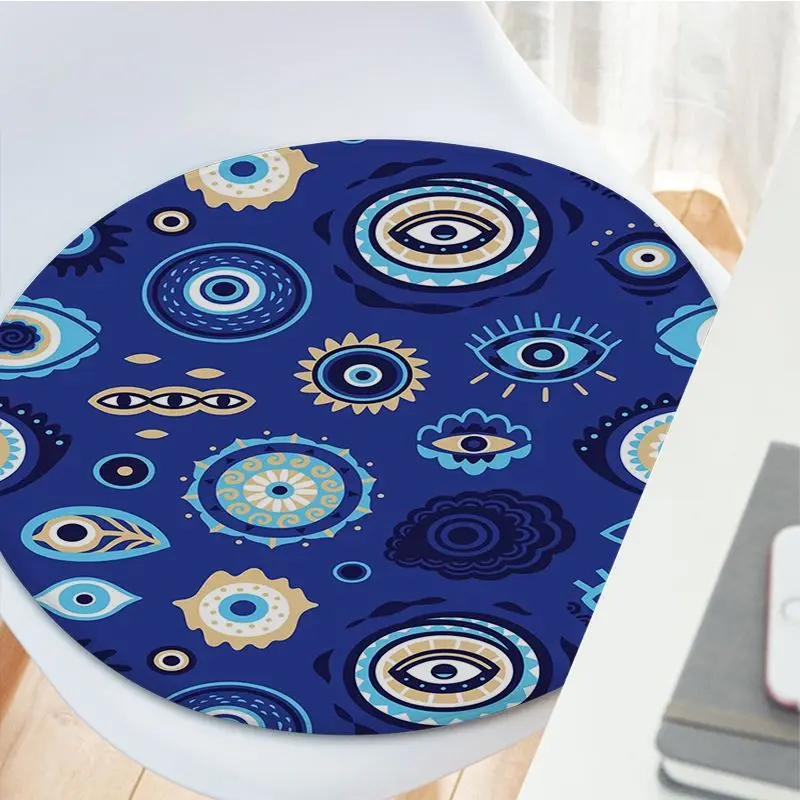 Lucky Turkish Greek Eyes Evil Eyes Four Seasons Chair Cushion Soft Office Car Seat Comfort Breathable 45x45cm Stool Seat Mat