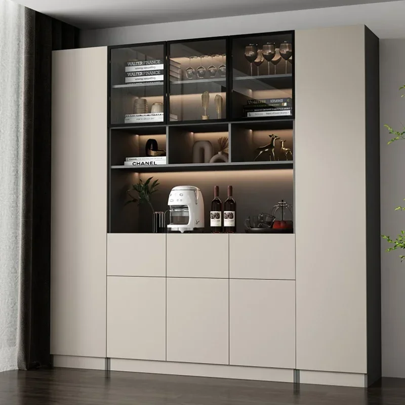 Corner Storage Wine Cabinets High Liquor Wall Kitchen Wine Cabinets Luxury Living Room Botellero Vino Bar Furniture QF50JG