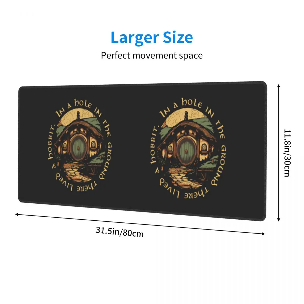 In A Hole In The Ground There Lived A Hobbit Large Mouse Pad Computer Keyboard Mouse Mat Gamer PC Laptop Desk Mat Table Mats