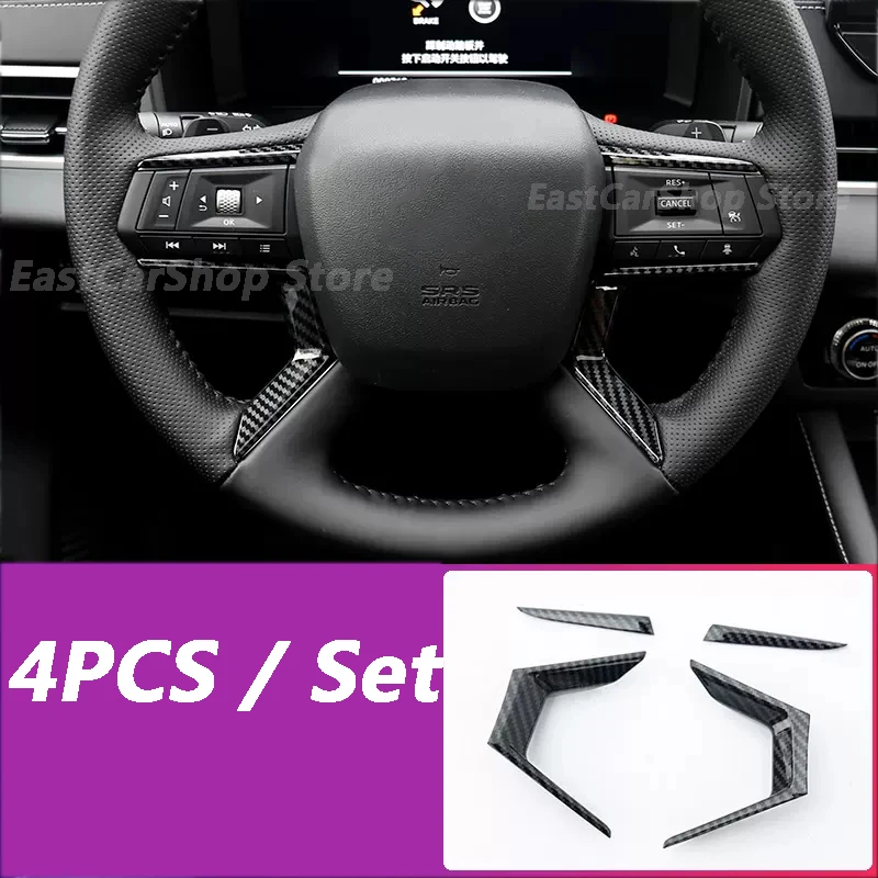 

Car ABS Interior Steering Wheel Switch Button Panel Cover Trim Frame Decoration for Mitsubishi Outlander 4 2022 2023 Accessories