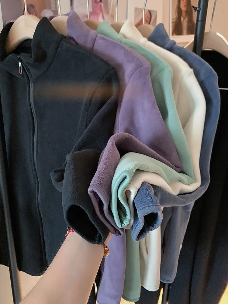 

Американское женское утепленное пальто Slim Fit с флисовой подкладкой, новинка весенней коллекции, мягкое, комфортное, теплое, короткое, верхняя одежда