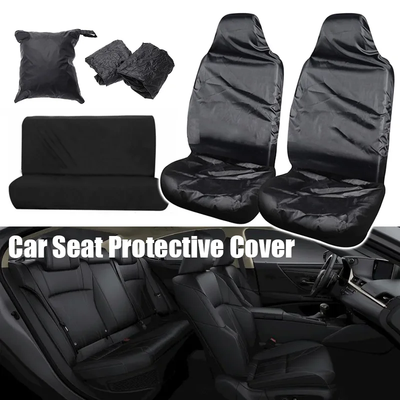 Universal Car Seat Cover Black Oxford Waterproof Dustproof Repair Pull Cargo Car Suv Truck Seat Protective Dust Covers Durable