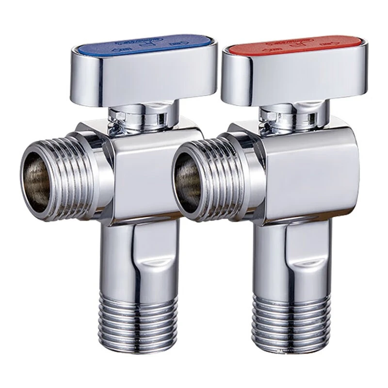 

Brass High Flow Ball Valve Fully Open Ball Core Angle Valve Gas Water Heater Hot and Cold Universal 4 Points 6 Points