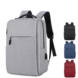 Mochila multifuncional impermeable para hombre, morral para ordenador de negocios, con carga USB, de nailon, informal, 2022