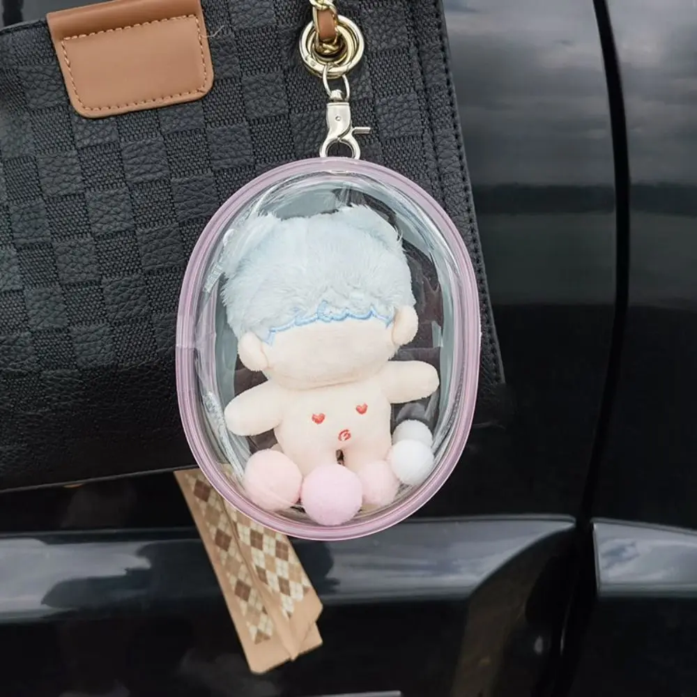 Transparent Clear Outdoor Bag Gift 10cm Doll Accessories Storage Case Bag Decoration Mini Doll Display Box