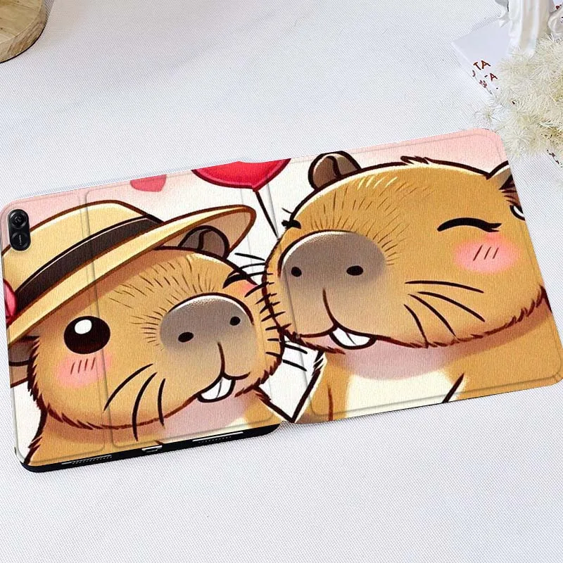 

Мягкий чехол для планшета с милым изображением капибары и воздушного шара для Huawei MediaPad T5 T10s M6 M5Lite SE Honor Tab 5 6 7 V7 V8 X8a X9a Pro, подарок