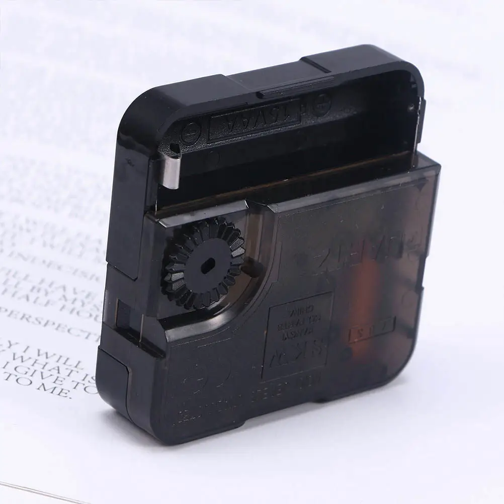 2Pcs Quartz Clock Movement Black Second-Leaping Replacement Mechanism Durable for DIY Clock Keeper Accessories