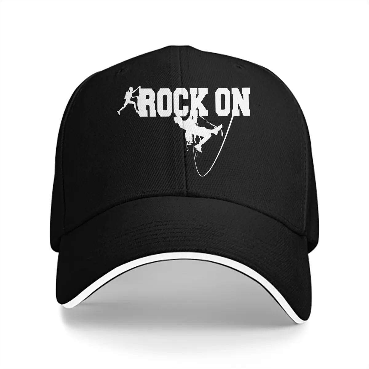 Rock On Go Climb Rock Baseball Caps Peaked Cap Mountain Climber Sun Shade Hats for Men Women